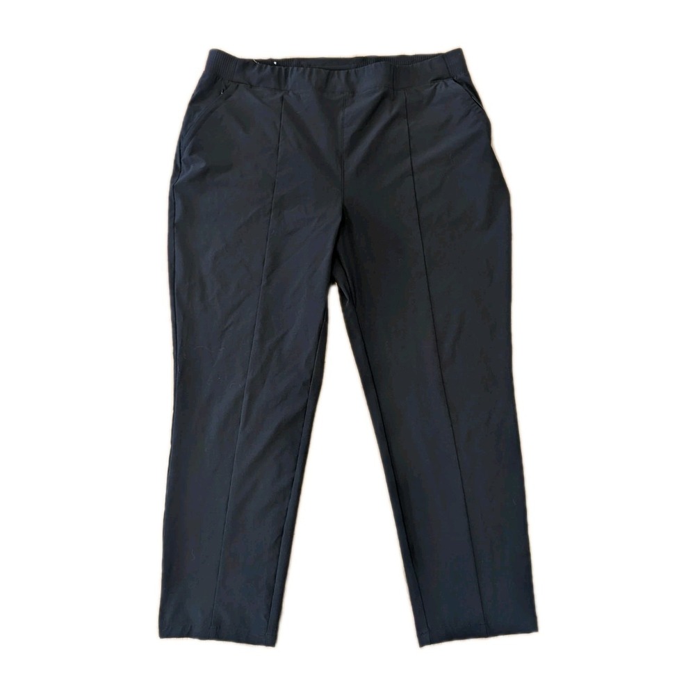 Columbia PFG Pants Womens XXL Black Nylon Stretch Hiking Outdoor Fishing Ankle